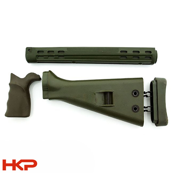 HKP HK 91/G3 (7.62x51 / .308) Stock Set - Jungle Green - Surplus