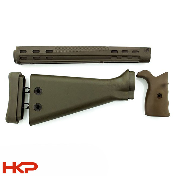 HKP HK 91/G3 (7.62x51 / .308) Stock Set - O.D. Green - Surplus