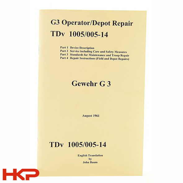 HKP HK G3 Operator Depot Level Repair Manual || HKP-15223 || HKPARTS