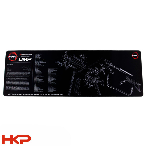 HK UMP (.40 S&W/.45 ACP/9mm) Gunsmithing Bench Mat