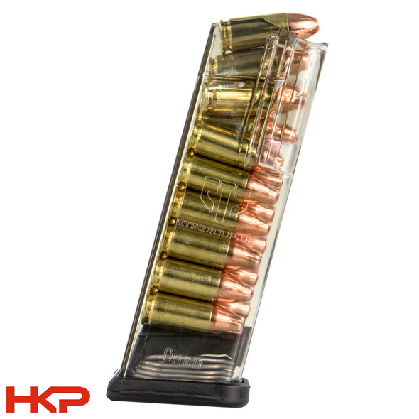 ETS Glock 19 15-Round 9mm Magazine - Translucent