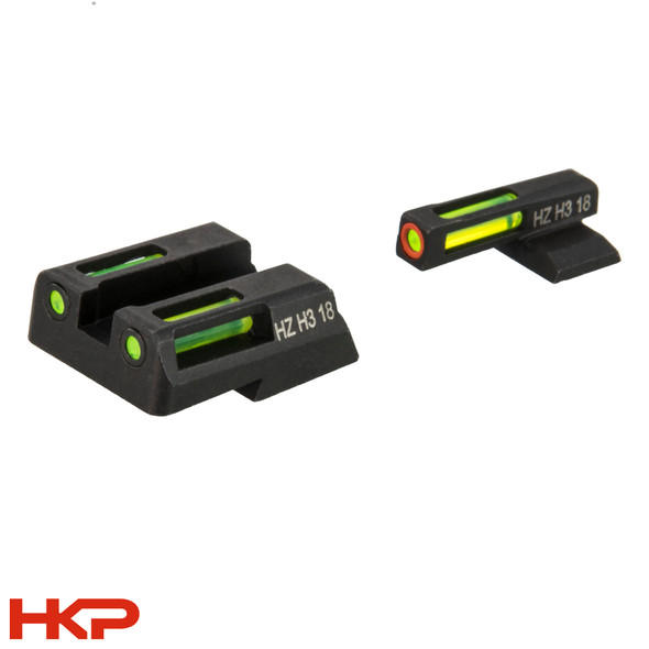 Hi-Viz VP/P30/45 Litewave & Rear Sight Set - Green