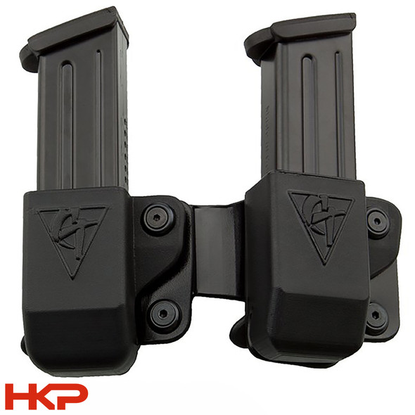New - Comp-Tac HK 45 Twin Mag Pouch - Black - HKP-17501