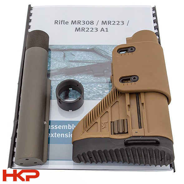 New - H&K HK MR762/417/G28 Adjustable Buttstock Set - RAL 8000 - HKP-16760