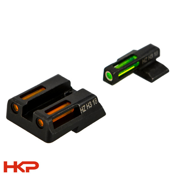 Hi-Viz HK  VP9, HK P30, HK 45 LiteWave H3 Tritium/Litepipe Night Sights
