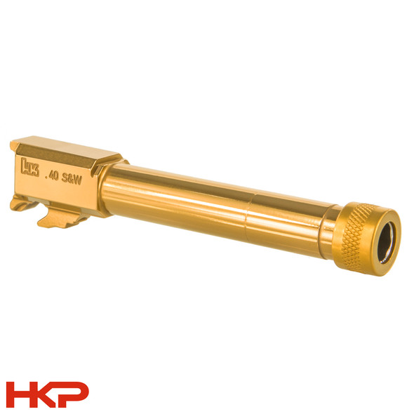New - H&K VP40 Tactical Barrel - Threaded 14.5x1 - TiN - HKP-19598