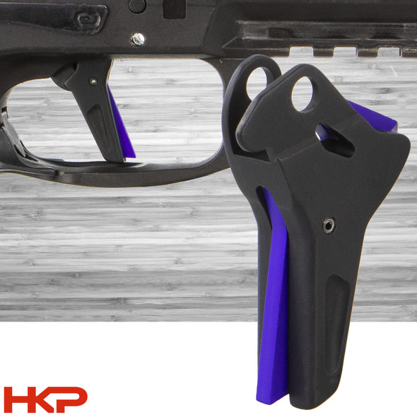 Lazy Wolf VP Series F2 Full Flat Face Trigger - Purple Tab