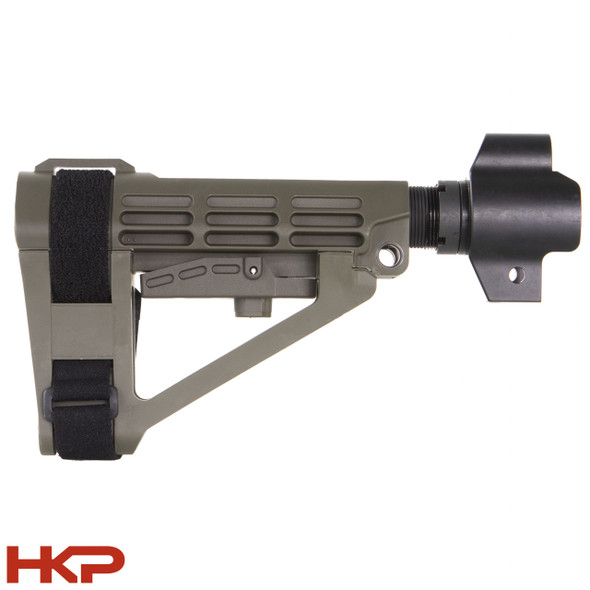 SB Tactical HK MP5 Pistol Stabilizing Brace SBA4 - OD Green