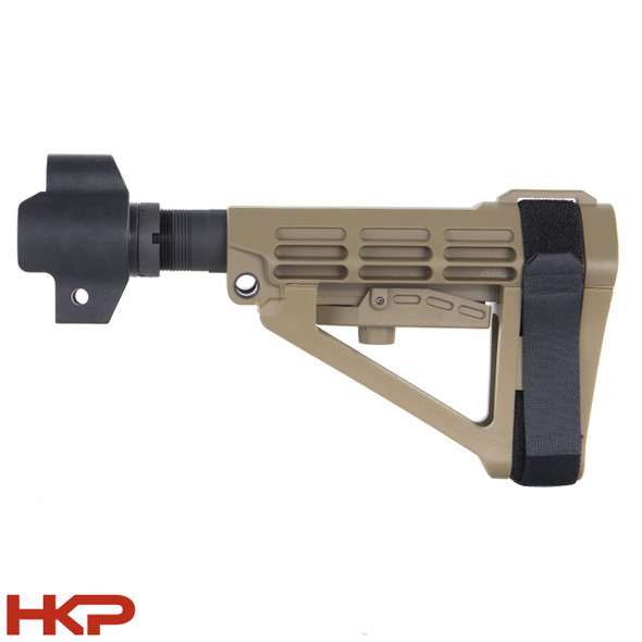 New - SB Tactical HK MP5 SBA4 Pistol Stabilizing Brace - FDE - HKP-20352