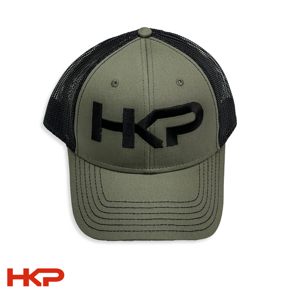 HKP Baseball Trucker Cap - Black & OD Green