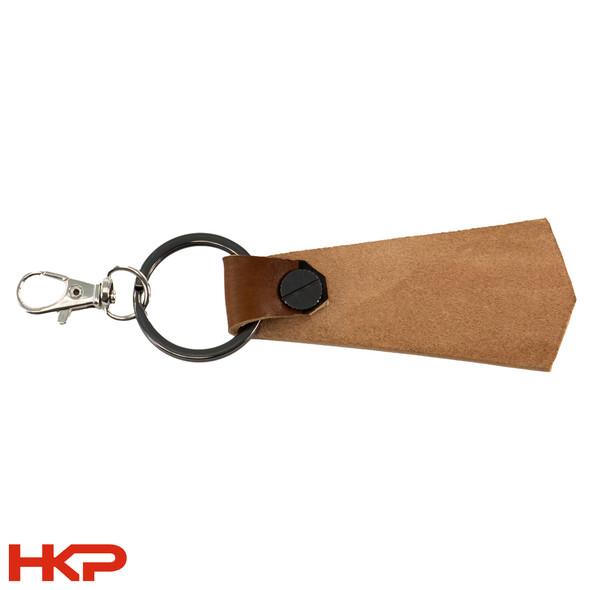 HKP Leather Key Chain - Brown G3