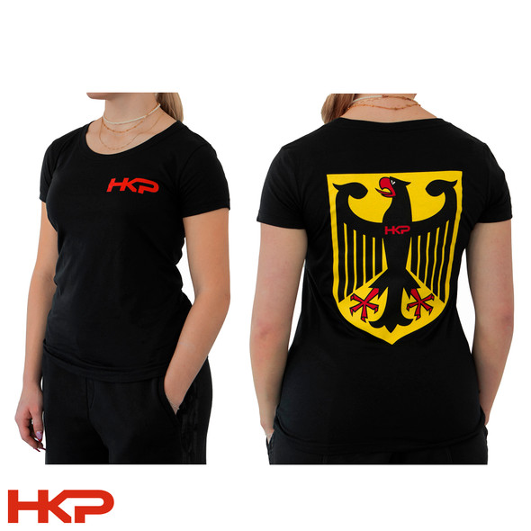 HKP Womens Short Sleeve Bundesadler Shirt  - Black