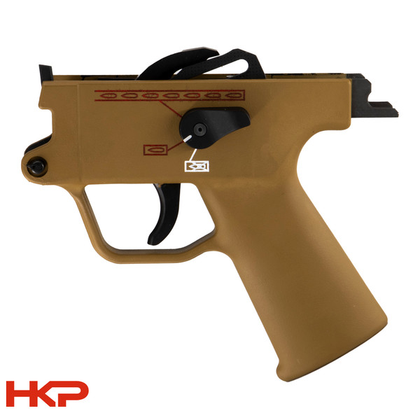 HKP HK SP5 Navy Binary Trigger Group - Engraved - RAL 8K - BLEMISHED