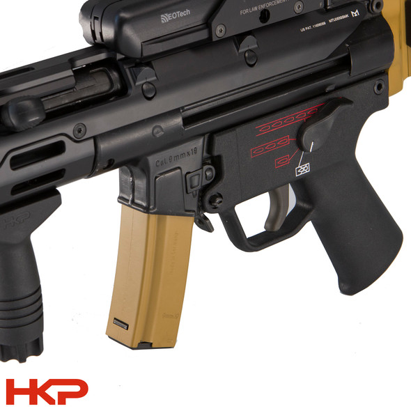 H&K 15 Round MP5/SP5/MP5K/SP5K 9mm Curved Magazine - RAL 8K