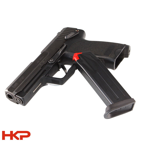 H&K 12 Round HK USP .45 ACP Extended Floorplate Magazine - Red Follower