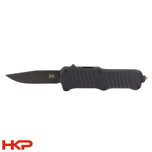 New - H&K / Hogue Mini Incursion OTF AUTO Knife 2.95" - Point Plain Blade - HKP-21560