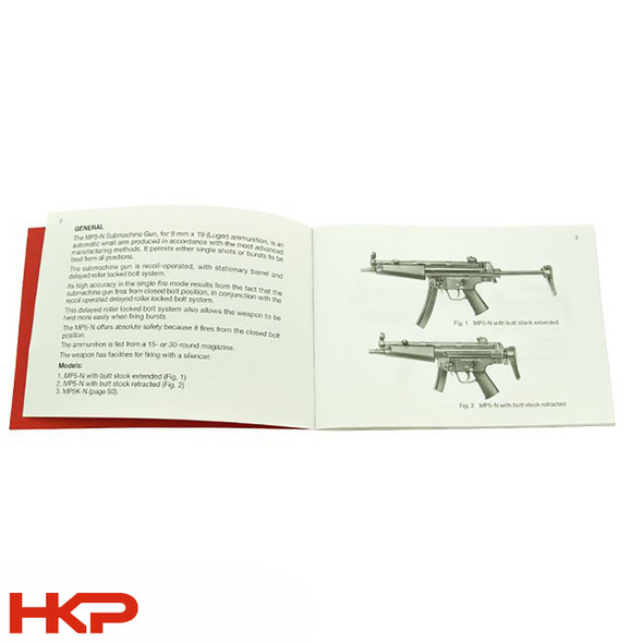 HK MP5 Red Owners Manual - BLEMISHED