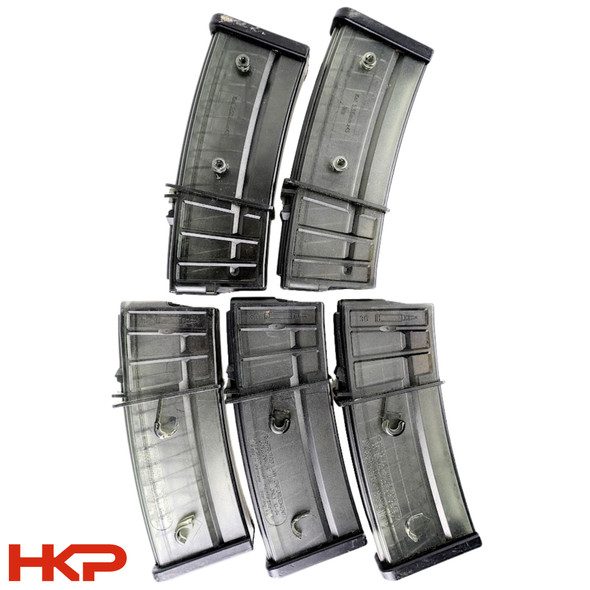 Used - H&K G36 (5.56/.223) 30 Round Magazine - LEO Marked - USED - BLEMISHED - HKP-22212-B