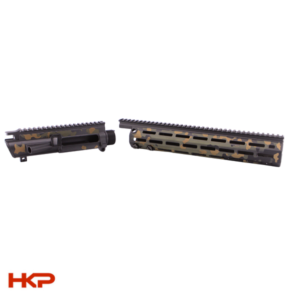 HK417, MR762 Upper Receiver and Handguard - Flecktarn