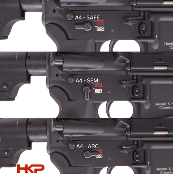 HK416, MR556 ARC-Fire Trigger - 3-Position - Ambi Controls