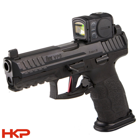 HK VP9 Optic Plate #12 - Aimpoint ACRO P-1, P-2 - Red Dot Pistol Mount - Alloy - Black - BLEMISHED