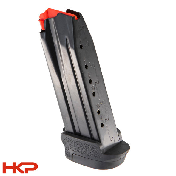 HK VP9SK, P30SK Magazine - 15 Round - 9mm - Black Extension with Red Follower - BLEMISHED