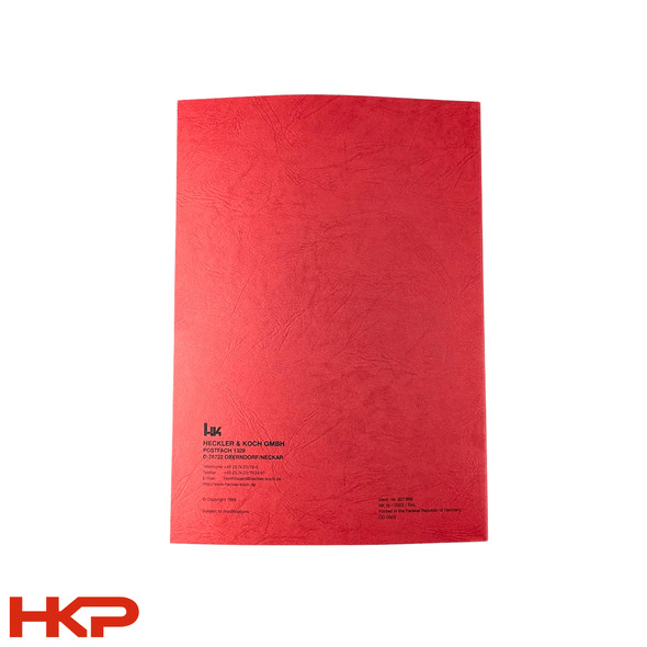 HK P7 M8, P7 M13 Maintenance Manual - RARE