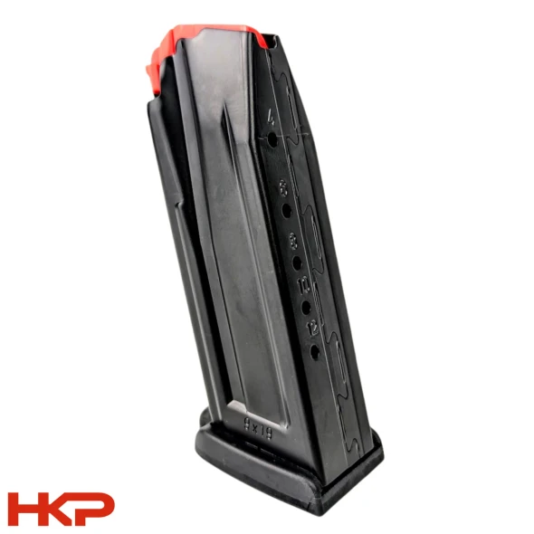 HK VP9SK, P30SK Magazine - 9mm - 12 Round - Flat Floorplate - Red Follower