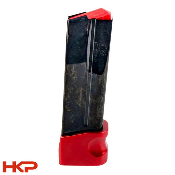 HK CC9 Magazine - Extended Pinky Rest - 15 Round - Red Extension w/ Red Follower - BLEMISHED
