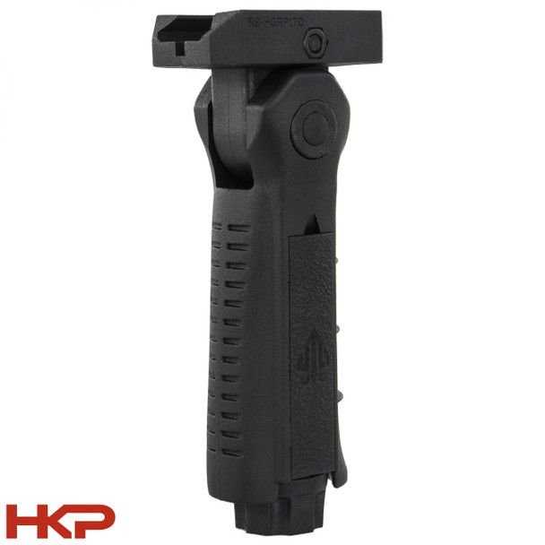 UTG Folding Vertical Grip With Finger Grooves-5 Position