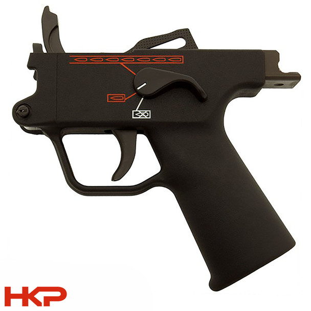 HKP MP5 40/10 Trigger Group 3 Position Navy Housing (0,1) - Safe/Semi Only - Clipped & Pinned || HKP-17247 || HKPARTS