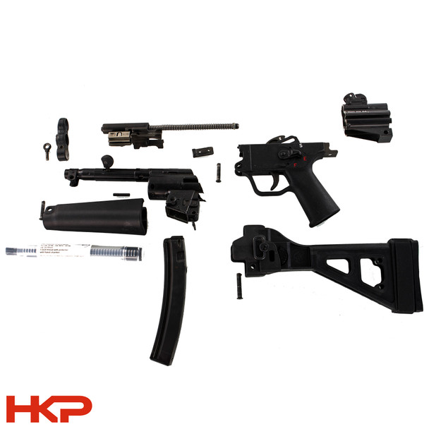 H&K, B&T HK MP5 Swiss & German Parts Kit With B&T Folding Pistol Brace