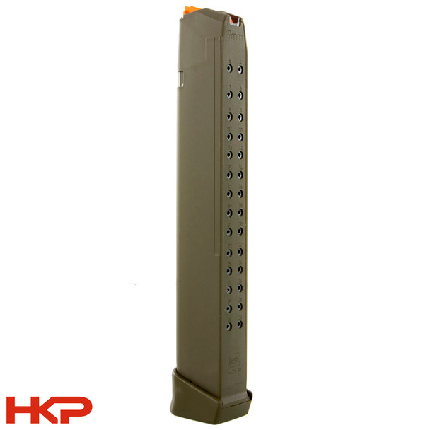 Glock 33-Round 9mm Magazine - OD Green