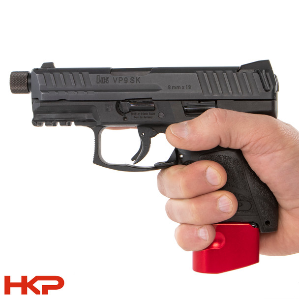 HKP 15 Round HK VP9SK, Hk P30SK 9mm Magazine with Finger Rest - Red