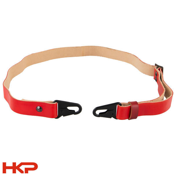HKP Single Point Leather Sling - Red