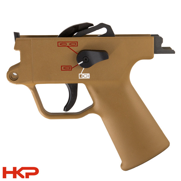 Franklin Armory / HKP FA HK MP5 Trigger Group – 2 Round Engraved Binary Housing - RAL 8K