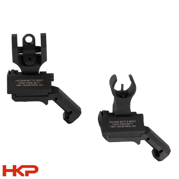 Troy Industries - HK MR556/416 - Offset Sight Set - Front and Round Rear