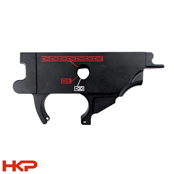 HK MP5, HK94, SP5 Binary Trigger Housing - Ambi - BFSIII - 9mm - INCOMPLETE - BLEMISHED