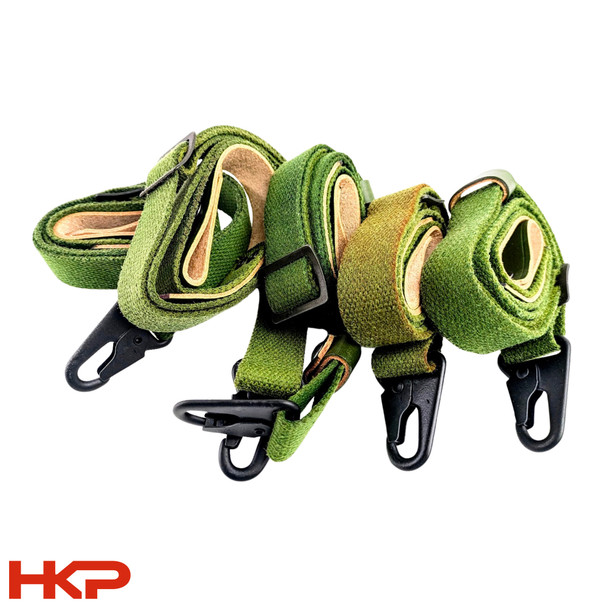 New - HKP 2 Point Leather & Cotton Sling - OD Green - BLEMISHED - HKP-21320-ODG-B