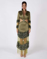 CACTUS - Green Sequin Cut out Maxi Dress