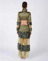 CACTUS - Green Sequin Cut out Maxi Dress
