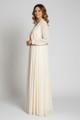 REVE Collection Shiffon Abaya & Dress with Hand Made Embroidery Offwhite
