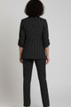 3 Piece Suit Black and White Stripes, Vest, and Pants