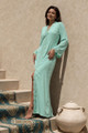Pastel Green Abaya with Lace