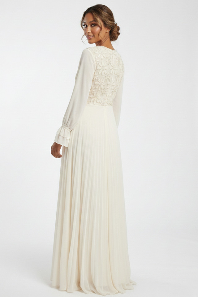 REVE Collection Shiffon Dress Offwhite Manone Couture