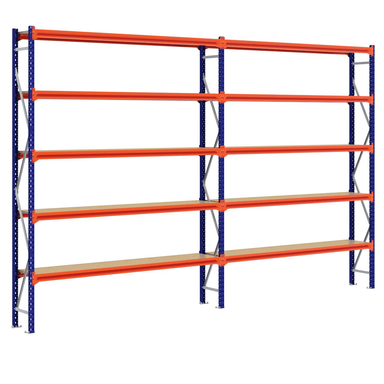 Grootvakstelling 3.000 mm x 4.700 mm x 400 mm (HxLxD) - 5 niveaus