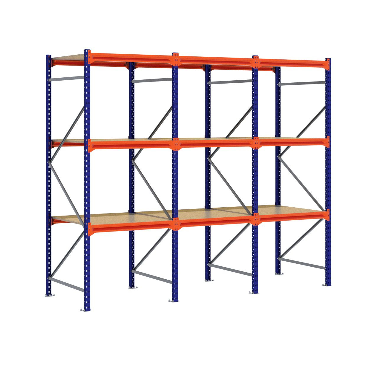 Grootvakstelling 2.500 mm x 3.000 mm x 1.000 mm (HxLxD) - 3 niveaus