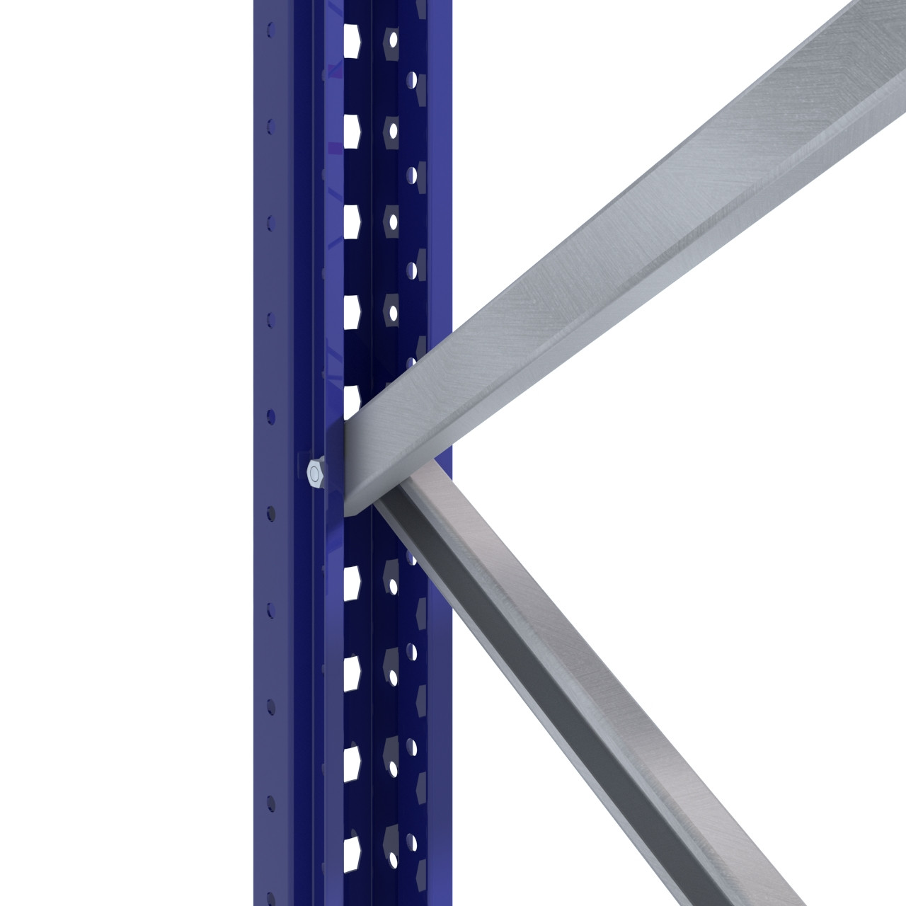 12 Sectie Zilveren Flatware Opslagrol, Blauw door Town Talk