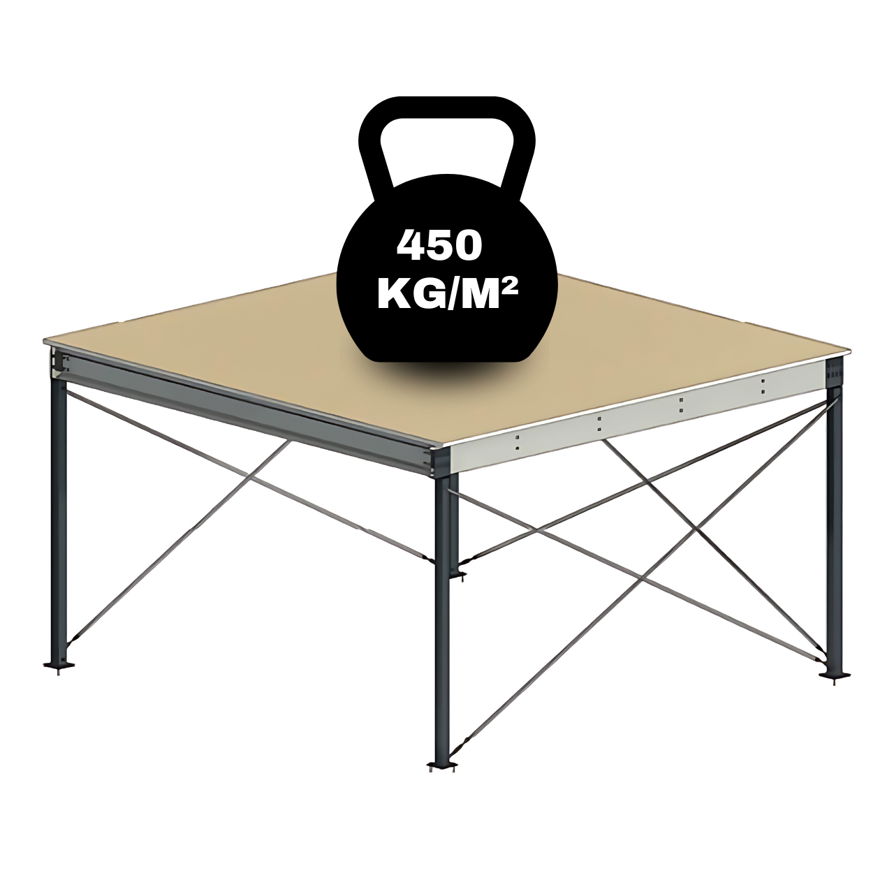 Dutchtrailers verkoopwagen enkelas geremd - div. maten | Bruto: 1300 kg