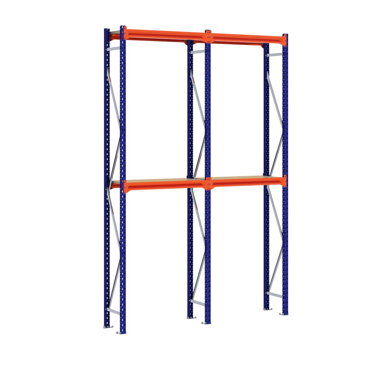 Grootvakstelling 3.000 mm x 1.950 mm x 400 mm (HxLxD) - 2 niveaus